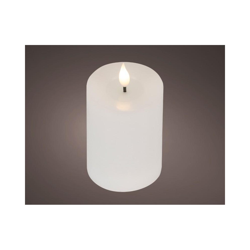 CANDELA LED BIANCA H.13.5 D.7.5